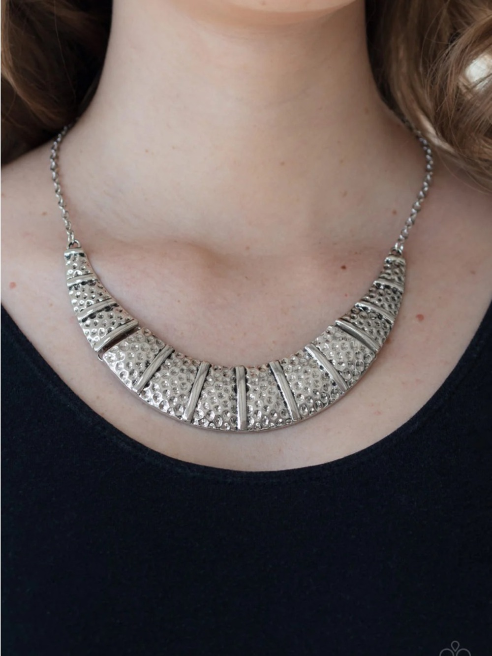 ❤️‍🔥5/$25❤️‍🔥 Metallic Mechanics Silver Necklace